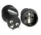 Preview: Stromadapter Dänemark CEE 7/3 auf DNK Typ K CEE 7/3 Buchse/DNK 3pin Typ K Stecker, YL-2623